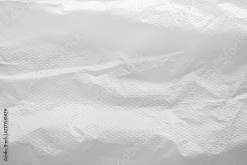 Crumpled Gray Plastic Sheet Texture Background