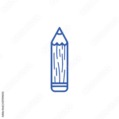 vector illustration of pencil
