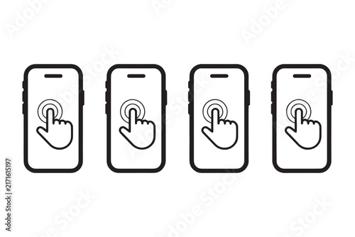 mobile phone vector icon.