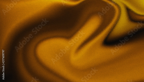 Abstract Golden Liquid Grainy Gradient Background with Fluid Waves for Luxury Poster and Banner Design