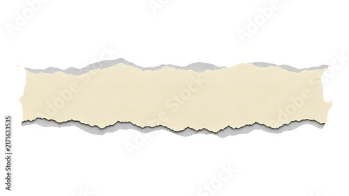 torn paper isolated on white background