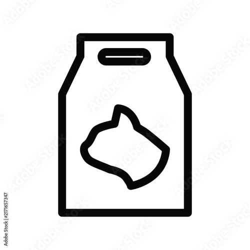 pet food outline icon vector design good for web or mobile app
