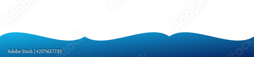 Smooth gradient blue wavy ocean water texture design