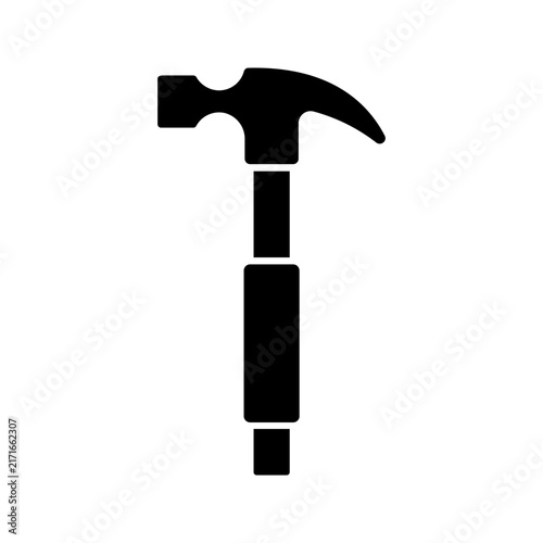 Hammer Tool Icon Vector for Construction Repair and Building Work