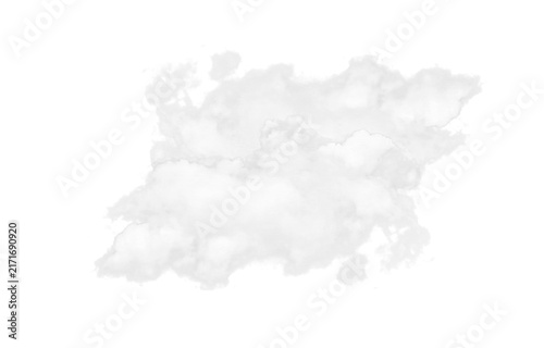 Realistic fluffy white clouds with soft fog, smoke and mist formations, natural billowing shapes, delicate wisps and translucent edges isolated on transparent background