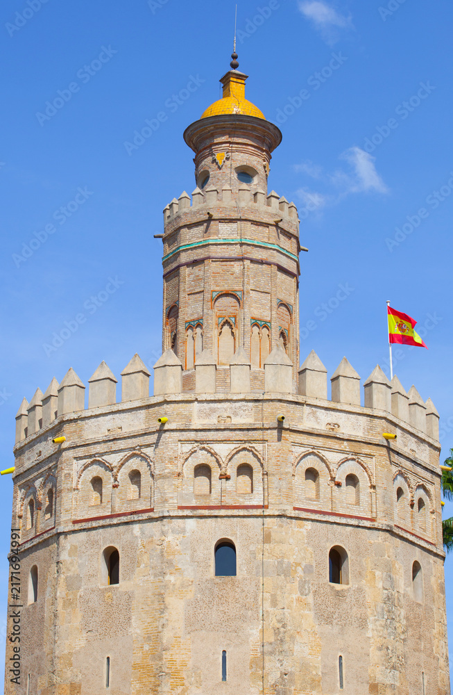 Obraz premium Torre del Oro, Seville, Spain