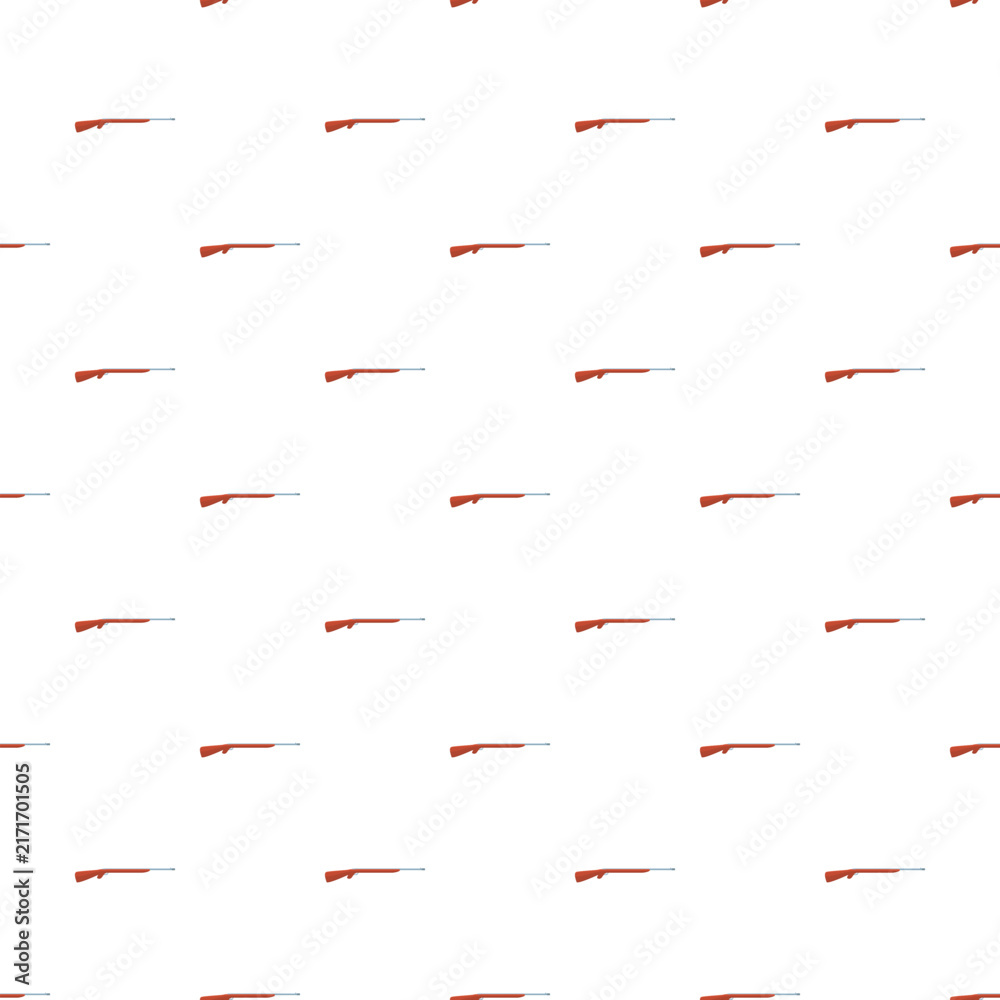 Naklejka premium Repeating hunting rifle creating a seamless flat design pattern