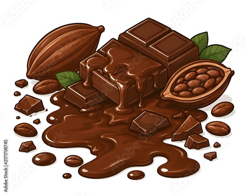 chocolate and cocoa