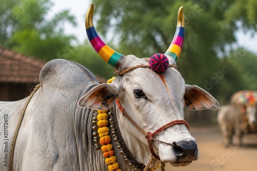 Fototapeta bull To decorate on pola festival