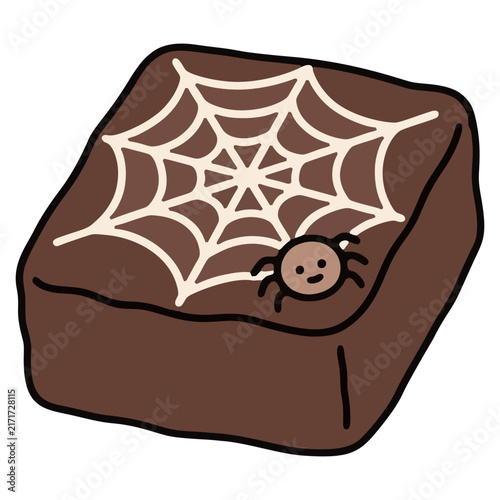 Spider Web Brownie Halloween
