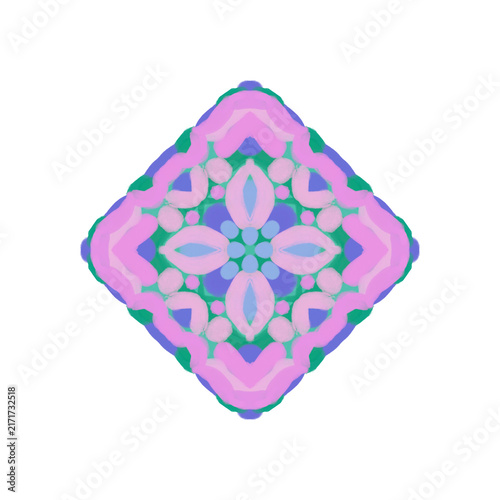 Pink cube ornament