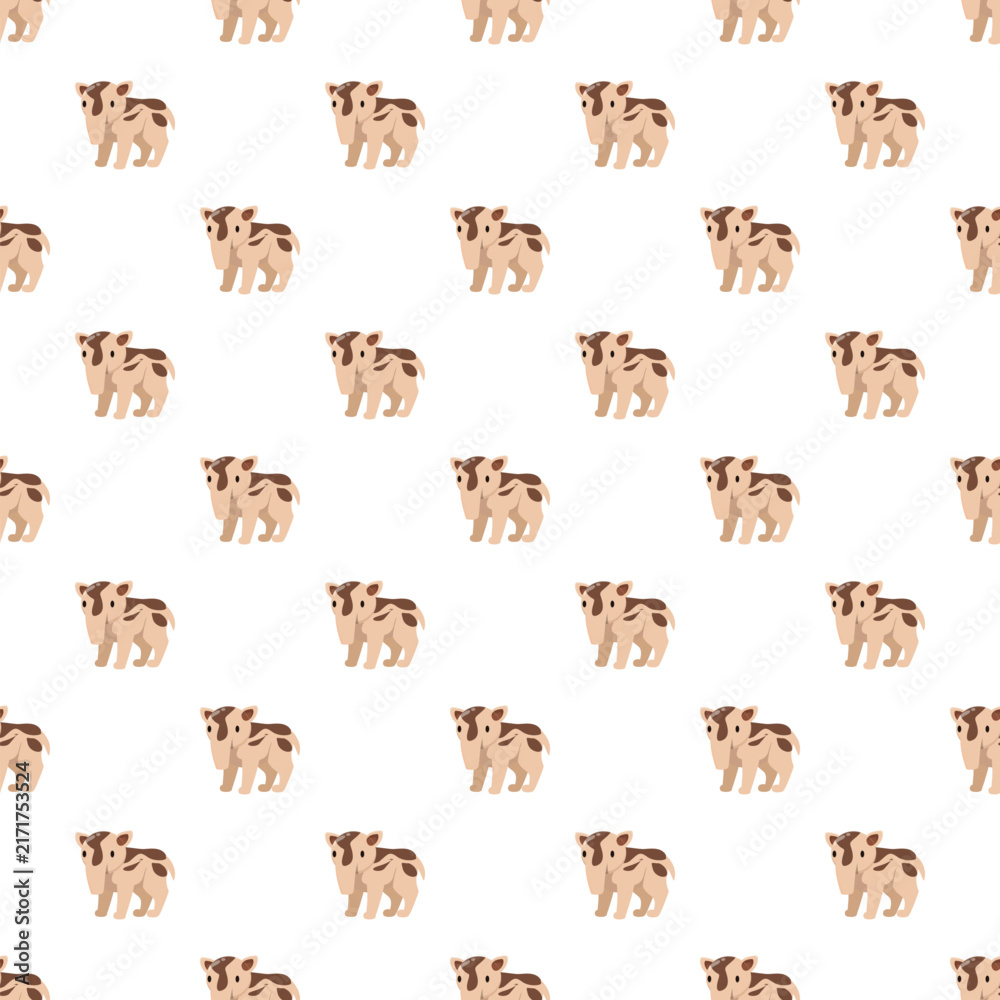 Naklejka premium Baby tapirs repeating endlessly creating a fun graphic texture for children