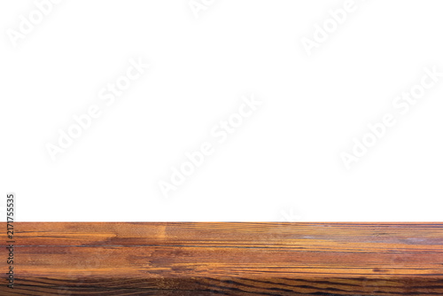 Wood table top display background for product presentation. (Transparent PNG File)
