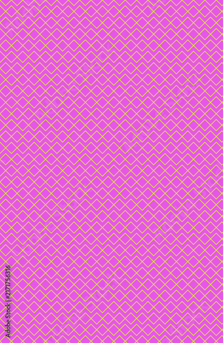 Intricate red diamond hatch pattern on soft pink background vector