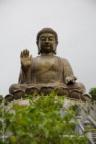 Statue du Grand Bouddha - Hong Kong sur l’ile de Lantau