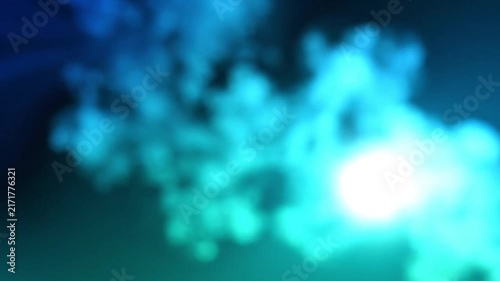 Abstract blue teal gradient rotating light motion background animation