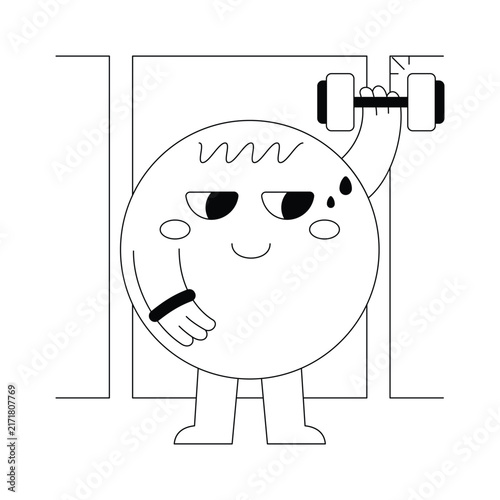 Gym Fitness Vector Ilustration Eps 10 File