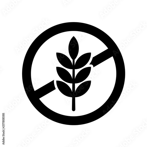 Plakat Gluten free vector icon