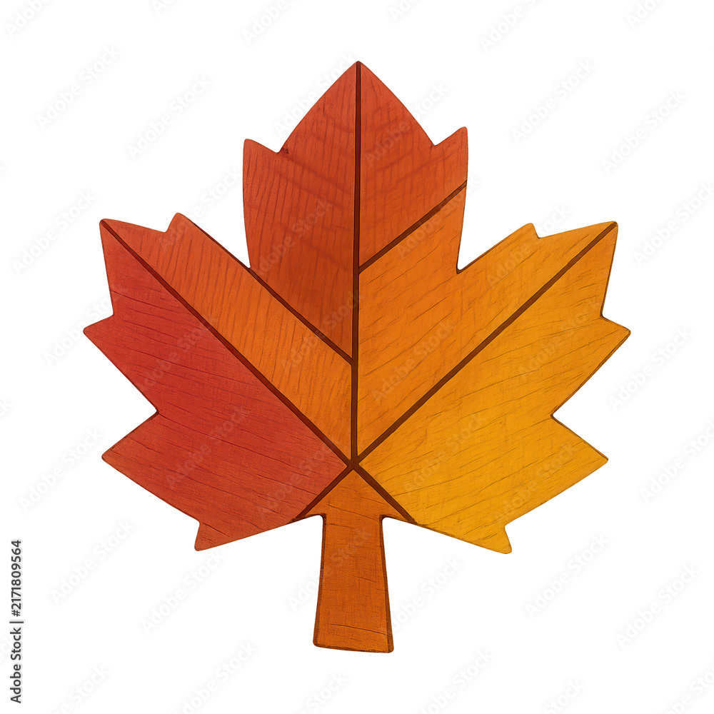 Naklejka premium PNG Autumn maple leaf illustration