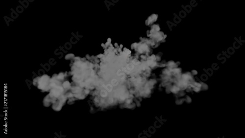 Shockwave smoke explosion stock video effect in 4K resolution with realistic puff blast cloud alpha channel transparent motion graphics element perfect for cinematic visual overlay editing background