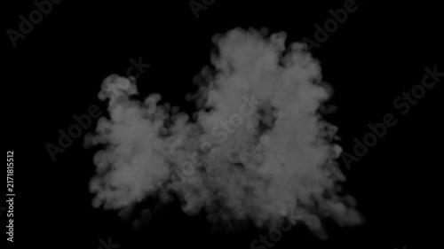 Shockwave smoke explosion stock video effect in 4K resolution with realistic puff blast cloud alpha channel transparent motion graphics element perfect for cinematic visual overlay editing