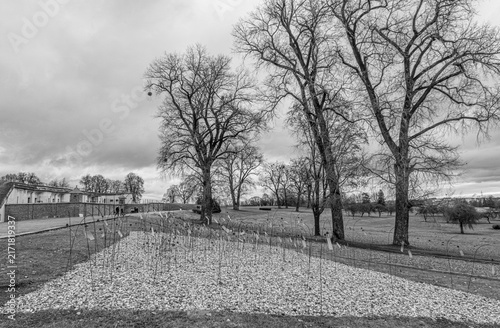 Konstfotografi View of the Ninth Fort site, the Nazi Germans' execution site of the Jews in the Kovno Ghetto during World War II