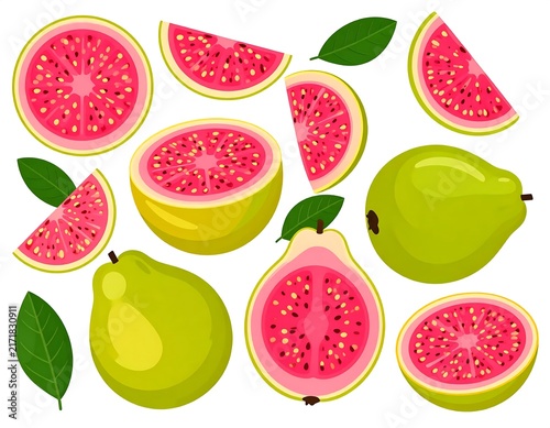 Fresh sliced strawberries and kiwi fruit closeup.