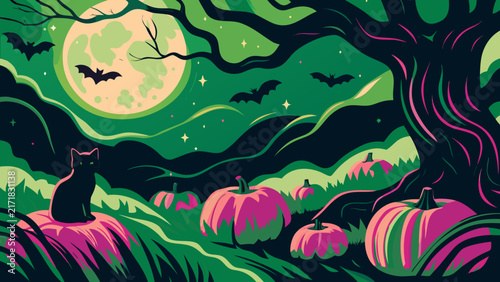 spooky halloween background
