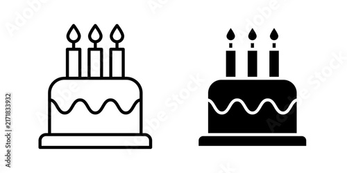 Birthday cake icon