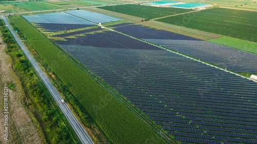 Photovoltaic Plant Along Rural Transport Route