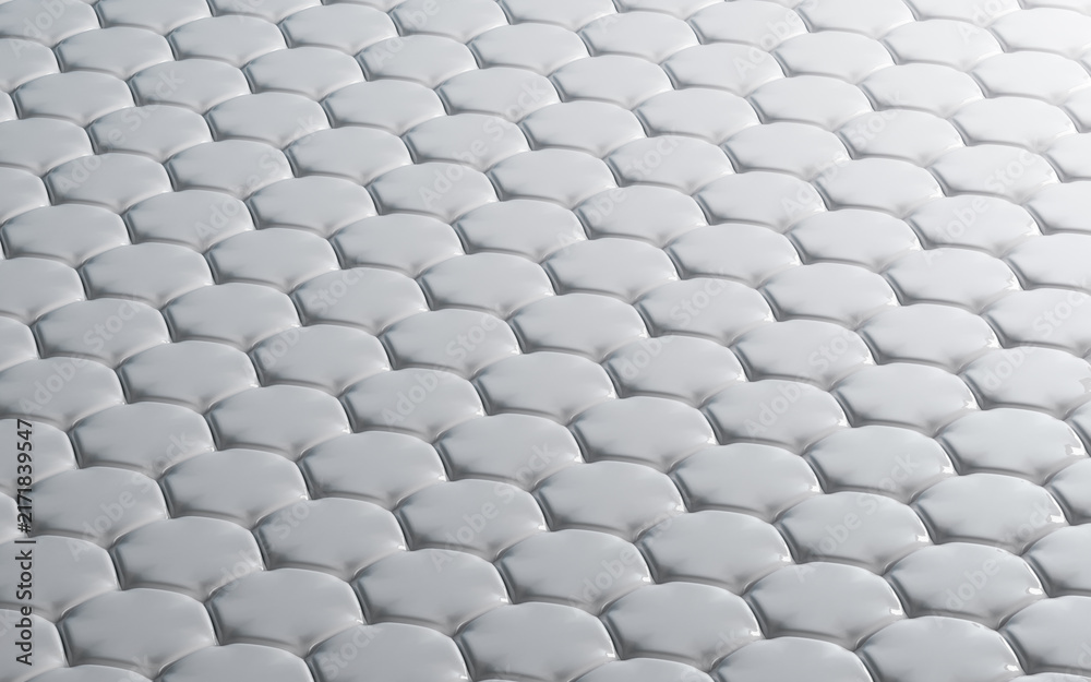 Obraz premium Gradient-colored hexagonal texture background, 3d rendering.