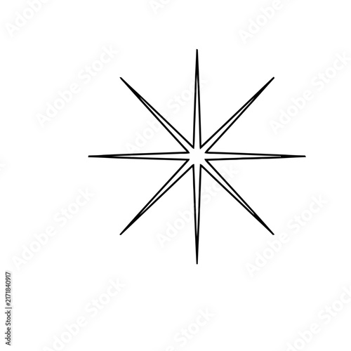 Abstract Starburst Shape