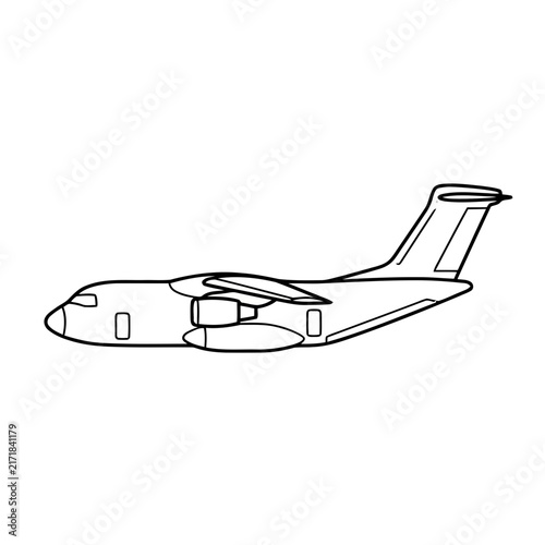 Outline of a Cargo Airplane