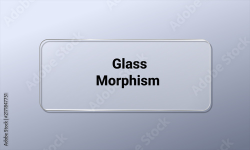 Modern abstract background featuring a translucent frosted glass morphism effect with soft lighting and clean minimalist design elements