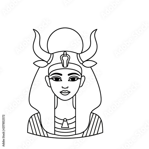 Egyptian Goddess Hathor Icon