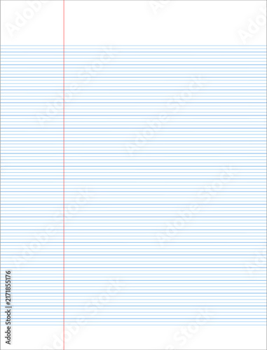 Page de cahier d'écolier