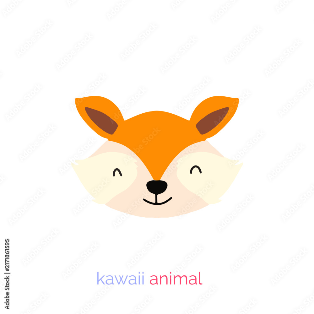 Obraz premium Cute Red Fox Cartoon Character Holding a Heart, Adorable Wildlife Animal Mascot Vector Illustration in Orange and Red Fur, Funny Nature Design