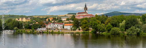 Foto Panorama of Litomerice with Cathedral of St
