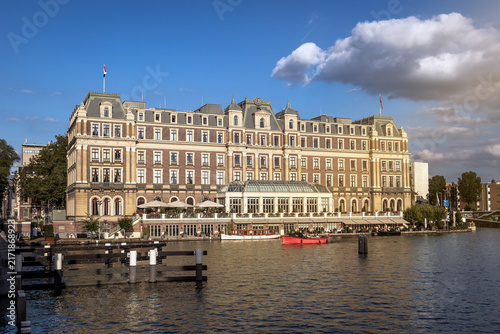 view of the amstel hotel amsterdam