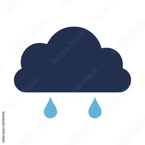 Fotografie Dark cloud with rain drops