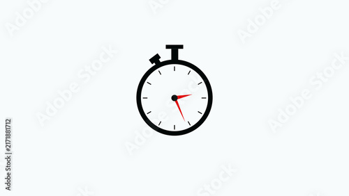 Cuadro en lienzo Stopwatch gauge dials track elapsed workspace schedules inside silver metal rims