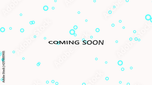 Foto Coming soon banners link digital system data nodes past neon text lines