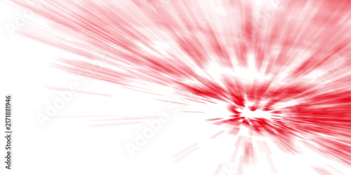 Photography A dynamic burst of red energy explodes outwards from a central point, creating an abstract representation of motion and power