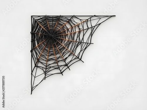 Intricate Metal Wire Sculpture Displaying Geometric Precision and Abstract Three-Dimensional Starburst Design