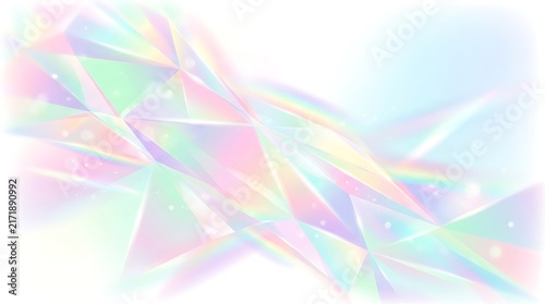 Dreamy Pastel Geometric Abstract Background with Rainbow Light and Soft Colors