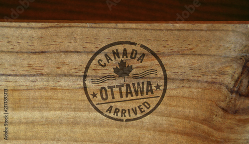 Ottawa arrived stamp and stamping