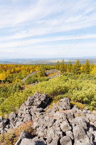 Картината върху платно 十勝岳望岳台のガレ場（秋の北海道）