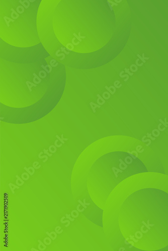 Green Abstract Concentric Circle Background, Modern Gradient Round Ring Vector Illustration