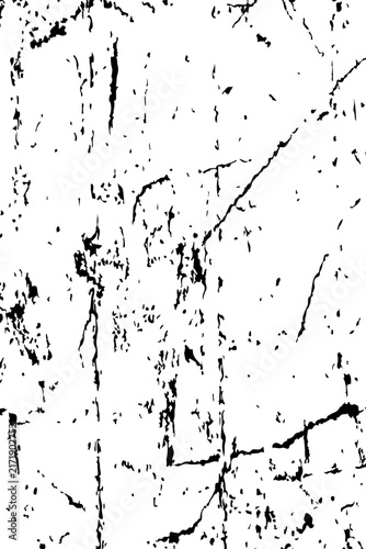 Black and White Scratch Grunge Overlay Texture, Distressed Weathered Line Vector Illustration