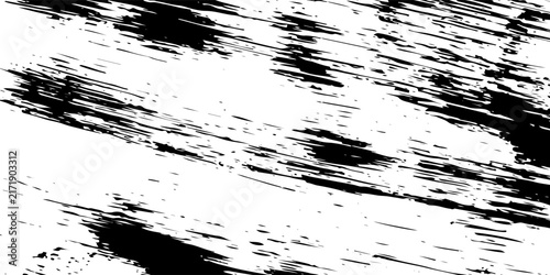 Black and White Grunge Texture Background, Distressed Noise Surface Vector Illustration